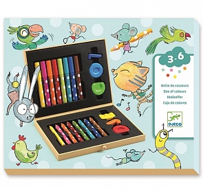 Художественный набор мини с карандашами, фломастерами и мелками (Djeco, 09010)